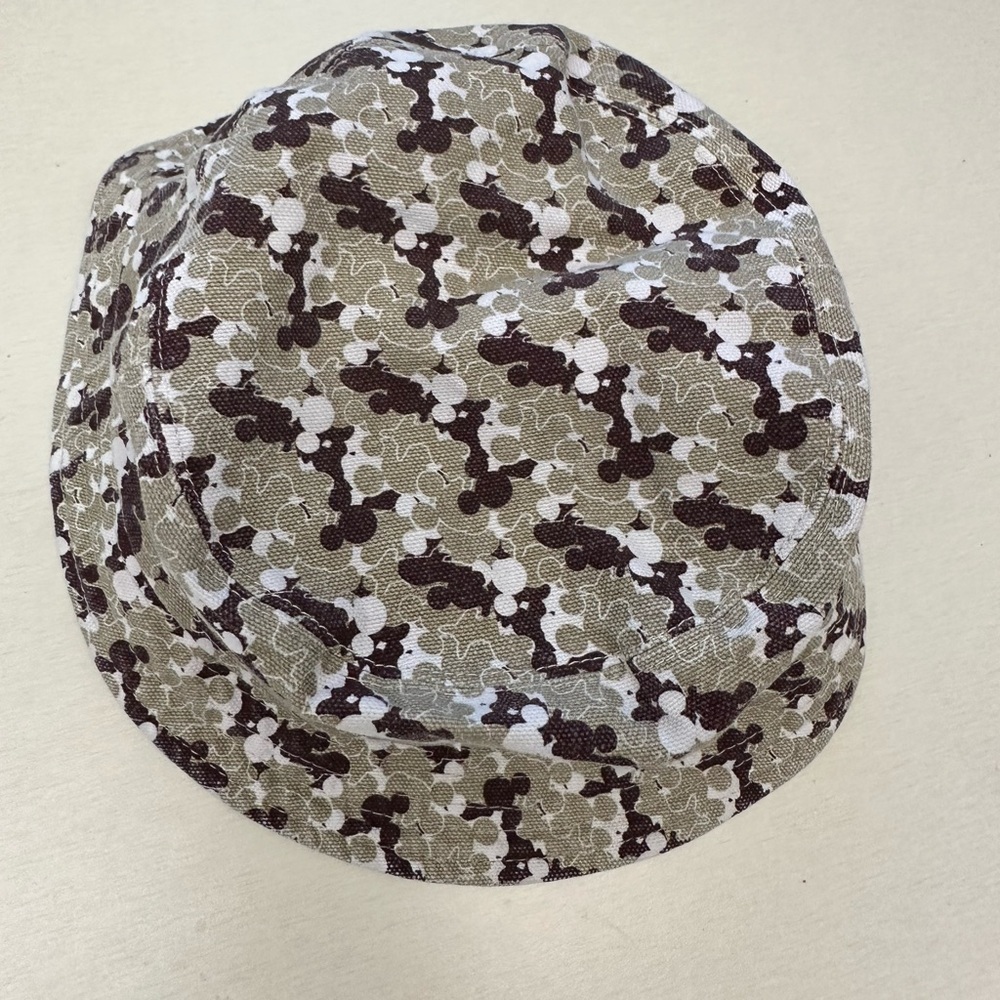 Kangol Born British Disney Ink Bucket Hat Tan Brown and White size medium - Picture 2 of 4